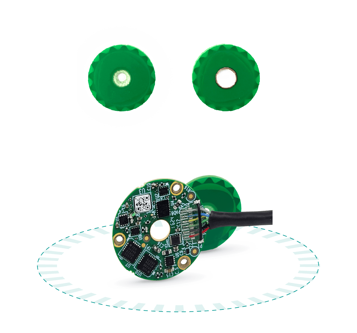 Small absolute rotary encoder